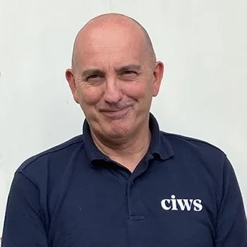 Picture shows a man - Andy Statham of CIWS