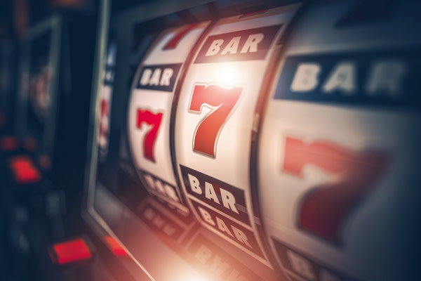 slot machine close up